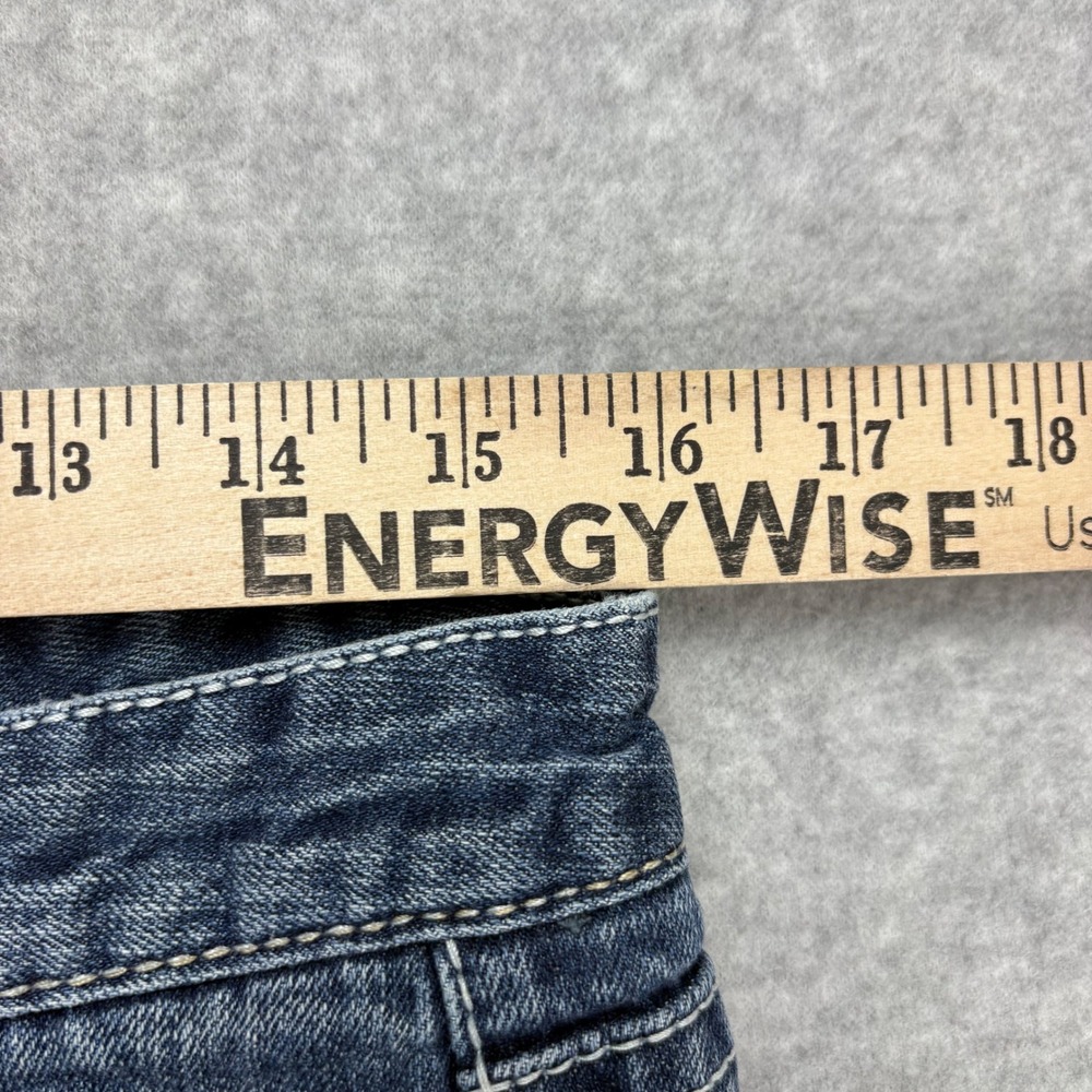 Maurices Capris Jeans Women 7/8 Blue REG Dark Wash Embellished Pockets Stretch - Picture 4 of 8